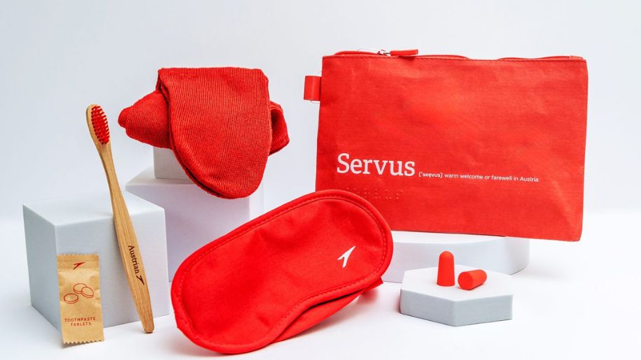 Austrian Airlines amenity kits – Naturals by The White Company